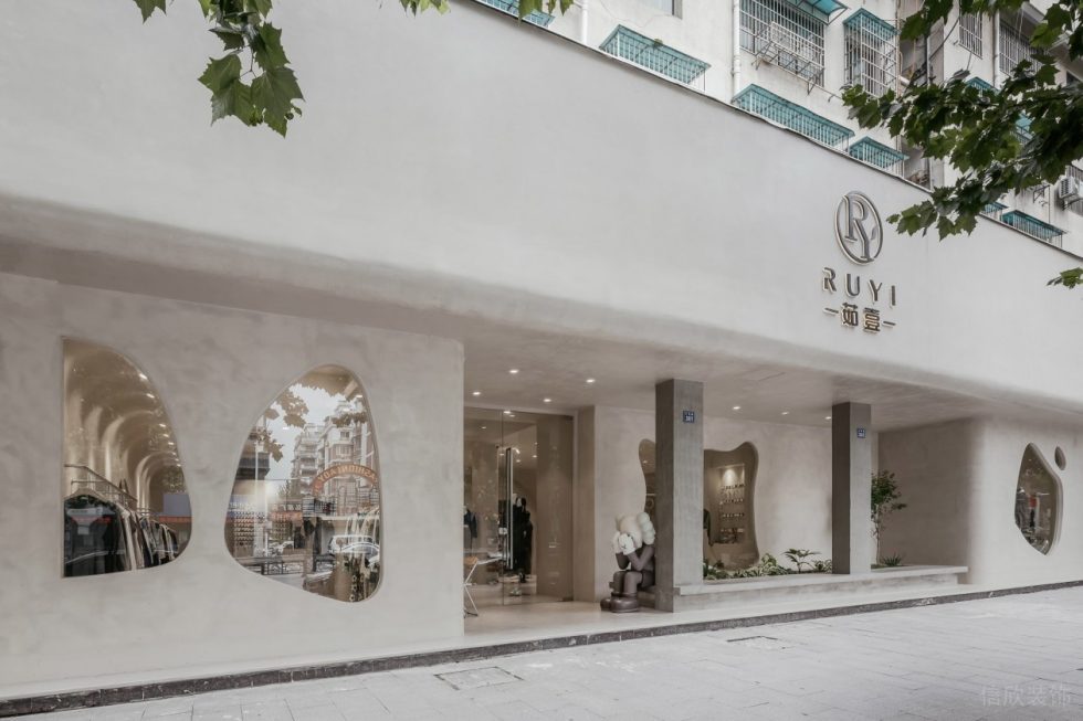深圳市南山區前?，F代風女裝店裝修設計門廳2